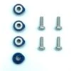 Crazyfly Hexa Binding Screws And Washers - Blue (set Of 4) Discounts Apply ! -Wingboarding Shop crazyfly hexa screws and washers blue 1