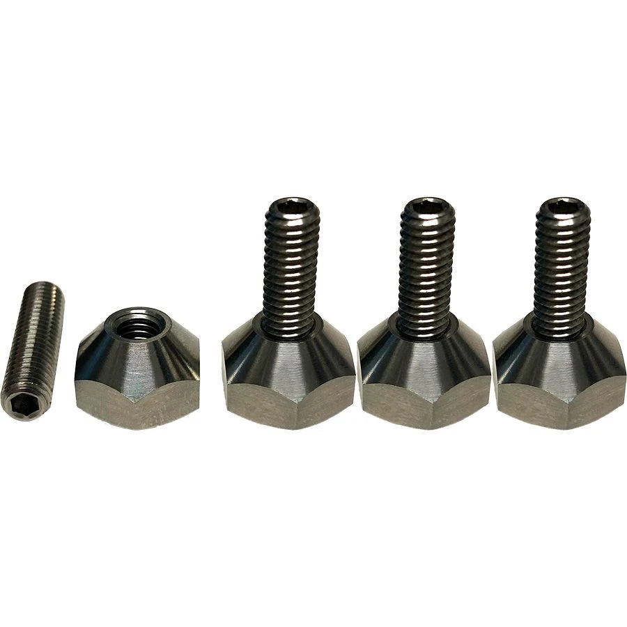 Foilite - M6 Titanium Hydrofoil Cone Nut Set - 4 Cone Nuts And 4 M6 Studs Discounts Apply ! 3 Foilite - M6 Titanium Hydrofoil Cone Nut Set - 4 Cone Nuts And 4 M6 Studs Discounts Apply !