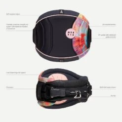 Mystic Dazzled Womens Kiteboarding Waist Harness - Dark Grey Discounts Apply ! -Wingboarding Shop mystic 2022 dazzled dark grey size 4